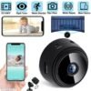 Mini WiFi Camera HD 1080P Night Vision Black